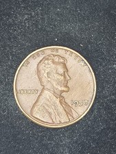 1957 P Wheat Cent Circulated picture