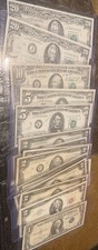 US Vintage Legal Tender: Bill Collection Lot,  $1 $2 $5 $10 $20 ($83) picture