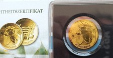 2023 Chad Honey Bee 999 Gold Coin Insect Wildlife WWF 3000 Francs ULTRA RARE picture