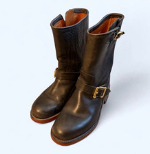 Frye Men's Artisanal Engineer Black Boots picture