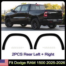 2PCS For 2019-26 Ram 1500 Wheel Arch Fender Flare Diamond Black Rear Left Right picture