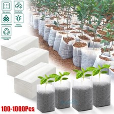 100-1000Pcs Nonwoven Fabric Nursery Plant Grow Bags Seedling Growing Planter picture