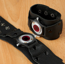 Web Shooter black (x2) Leather Metal - v1 picture