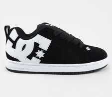 DC Shoes Court Graffik Men's Black White Skate Shoes Authentic New Box picture