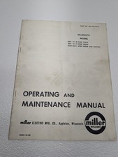 Miller Electric Welders Operating and Maintenance Manual MHT 13 -  40 75 Torch picture