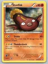 2011 POKEMON NOBLE VICTORIES STUNFISK 68/101 UC NM A103353 FREE S&H picture