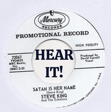 ROCKABILLY REPRO -  MERCURY – STEVE KING – SATAN IS HER NAME / LONG LONELY ROAD picture