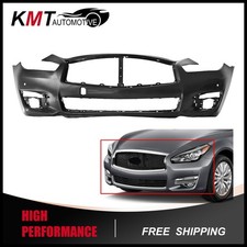 Fits 2015-2019 INFINITI Q70 Q70L Front Fascia Bumper Cover With Sensor Holes picture