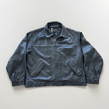 Vintage Eddie Bauer Bomber Leather Jacket Men’s L Black Legend Journeyman picture