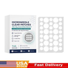 Curalona Microneedle Patches 144pcs, Skin Tag Wart Acne Remover Patches picture