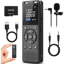64GB Voice Recorder with Password Protection and Multi-Function Playback picture