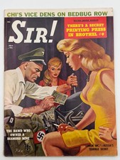 Vintage Sir Magazine July 1961 American Men's Adventure Pulp picture
