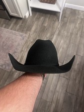 Stetson Skyline 6X Black Felt Cowboy Hat Size 7 3/8 Western Made in USA w/ Box picture