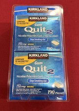 Kirkland Signature Quit2 ORIGINAL Gum 2mg 380 *Nicotine Polacrilex Stop Smoking picture