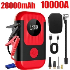 🚗10000A Portable Jump Starter with Air Compressor Car Battery Jumper Starter US picture