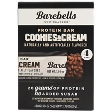 Barebells Protein Bars with 20g High Protein, 1.9oz Bars, Cookies & Cream - 4 Co picture
