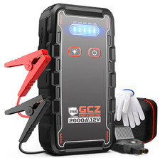 Arrancador Coche 2000A 12V, Power Bank 12000mAh y Luz LED para Gas y Diésel picture