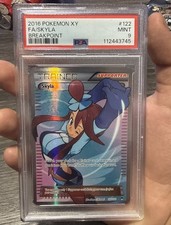 Pokémon TCG Skyla 122/122 Breakpoint XY Full Art Trainer Holo PSA 9 picture