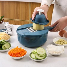 9 in 1 Vegetable Cutter Multi-Functional Potatoes Manually Cut Shred Slicer...  picture