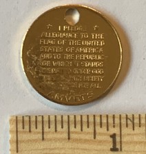 RARE AMVETS MAY 5, 1961 FREEDOM MEDALLION COIN PLEDGE ALLIANCE picture