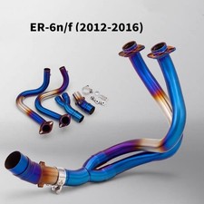 Kawasaki Ninja 650 Z650 2012-2025 Full System Exhaust Tips Blue Stainless Steel picture