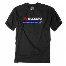 Factory Effex Suzuki Factory Racing Black T-Shirt Adult Licensed picture