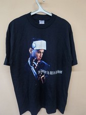 Vtg 1995 Johnny Mnemonic Movie Promo T Shirt XL Keanu Reeves All Sport USA Mint picture