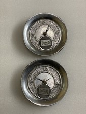 Vintage Pewter plates Custom made Clock set Dyersburg knit company logo picture