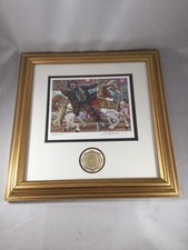 VTG Emmett Kelly Signed Lithograph “Catch The Brass Ring” picture
