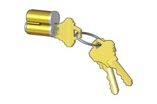 EDM 8C04-SFIC, 6Pin Core in Schlage Keyways and Key System, Combinated + 3Keys picture