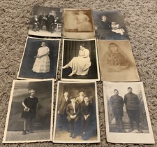 1920's 1930's LOT OF 9 GERMAN RPPC's REAL PHOTO POST CARDS ORIGINAL picture