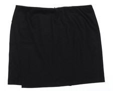 Vince. Black Wool Blend Mini Skirt Zip Women Medium Quiet Luxury Old Money picture