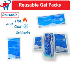 Reusable Flexible Comfort Gel Ice Pack Hot/Cold Pac Non Toxic 3 Sizes, 1-4 Packs picture