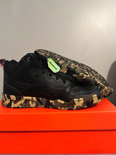 Reebok Men’s Black Mid Top Athletic Sneakers Camouflage Lace-Up Activewear picture