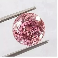 Elegant 6.30 Ct Natural Ceylon Padparadscha Sapphire Loose Round Cut Gemstone picture