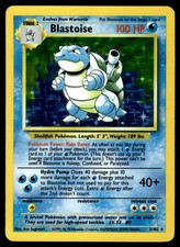 Blastoise 2/102 WOTC Base Set Unlimited Holo Rare Pokemon Card - LP picture