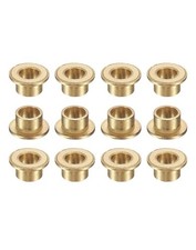 12Pcs Flange Sleeve Bearings 6x8x6mm Self-Lubricating Sintered Bronze Bushings picture