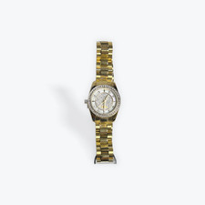 Bulova Classic Gold Tone Stainless Steel Crystal Ladies Watch- Model 98L315 NWT picture