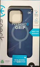Speck Presidio2 Grip with MagSafe Case For iPhone 15 Pro Max, Coastal Blue picture