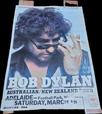 Vintage 1978 BOB DYLAN Adelaide Concert Poster | Australia / NZ Tour Poster picture