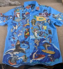 Clifton scuba diver diving Dolphin ocean shark blue shirt Hawaii  M-Xl Happy Sea picture