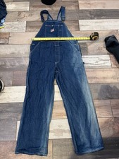Vintage Ben Davis Style 408 Denim Bib Overalls NOS Made USA 44x30 picture