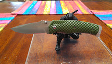 Green GANZO Folding Pocketknife Clip Point Plain Edge SS Blade G618 440 picture