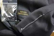 Sartoria Partenopea Dark Blue S140s Wool 2 Pc Suit Jacket Pants 46R 56EU NEW picture