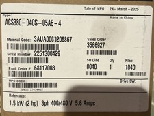 ACS380-040S-05A6-4 ABB Inverter Brand New 2hp ACS380-040S-05A6-4 picture