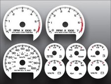 1998-2005 Chevrolet S10 TACH AUTO Dash Instrument Cluster White Gauges picture