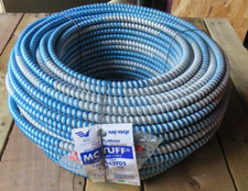 MC 1704B42T05 Steel Armored Cable 12-2 with Ground 250 ft Coil Solid Wire 600v picture