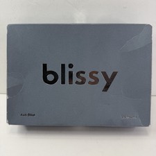 BLISSY Mulberry Silk Pillowcase -Standard- 22 Momme- Ash Blue picture