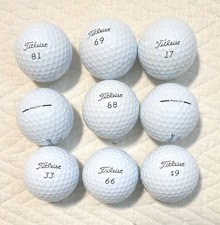 50 Titleist PROV1 Double-Digit Numbers White 5A/4A Used Golf Balls picture