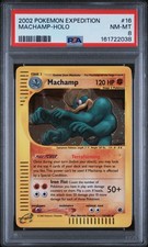 🔥WOW 2002 PSA 8 Machamp 016/165 Expedition Base Set Holo LOW POP🔥 picture
